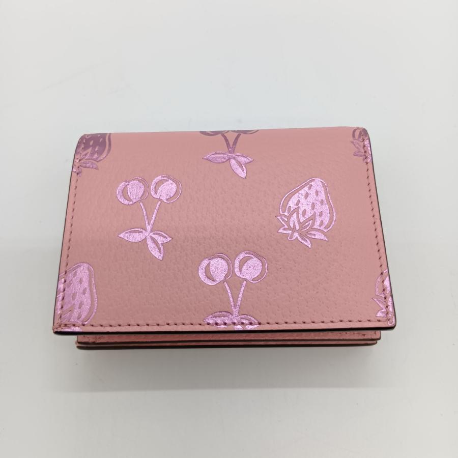 【未使用品】GUCCI グッチ GGマーモント ストロベリーチェリー二つ折り財布 GUCCI（グッチ） ◎◎ GGマーモント 2つ折り財布 ストリベリー