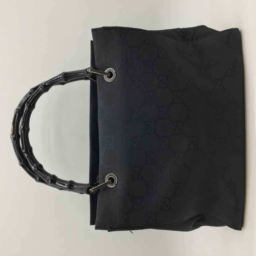極美品 GUCCI グッチ バンブー ハンドバッグ ブラック 希少モデル グッチ GUCCI レザー×バンブー ボストンバッグ