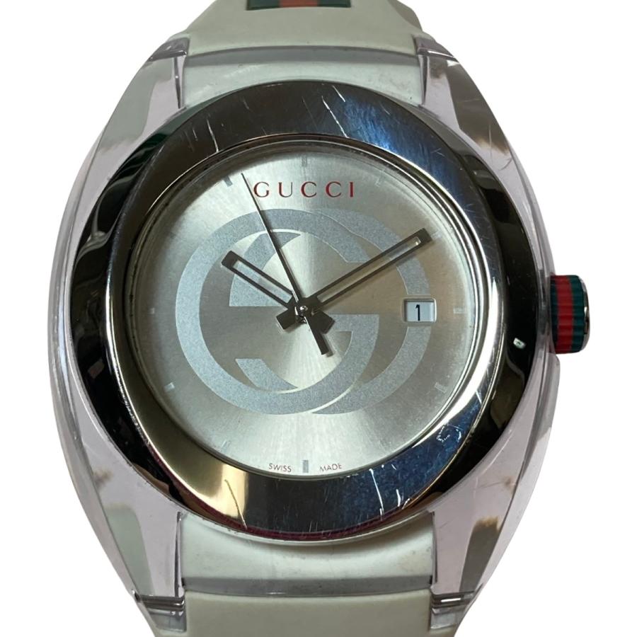 GUCCI グッチ シェリーライン ローマン ラウンド メンズ 腕時計 クォーツ GUCCI（グッチ） ◎◎ シェリーライン メンズ クォーツ 腕時計 箱付