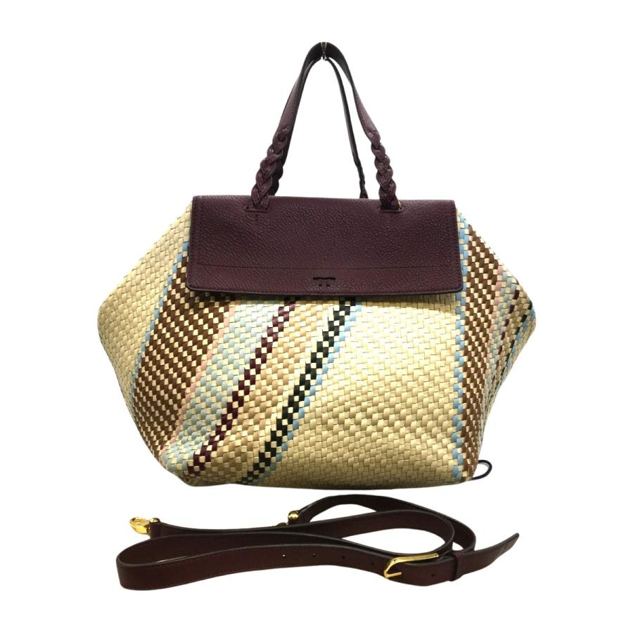 TORY BURCH（トリーバーチ） ◎◎ 2WAYバッグ マルチカラー 編込み