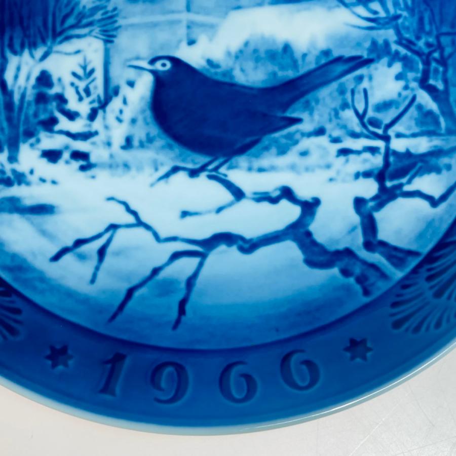 ロイヤルコペンハーゲン イヤープレート 1966 教会の黒鳥 未使用品 ROYAL COPENHAGEN（ロイヤルコペンハーゲン） 教会の黒鳥 Blackbird at