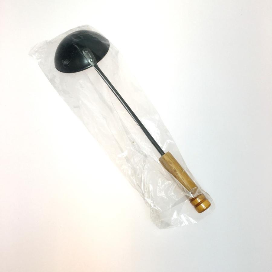 ◎◎ 食の魔術師 周富徳の調理用品 木柄北京鍋 お玉付 28.5cm やや傷や