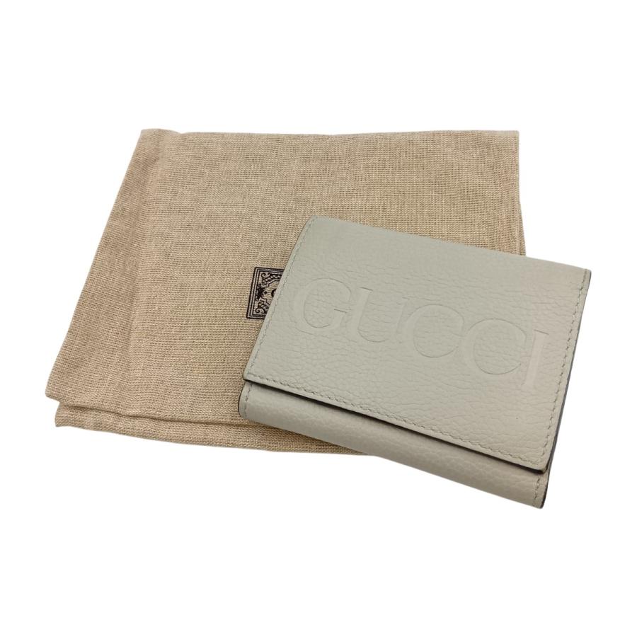 GUCCI（グッチ） エンボスロゴ ミニウォレット 3つ折り財布 731694 