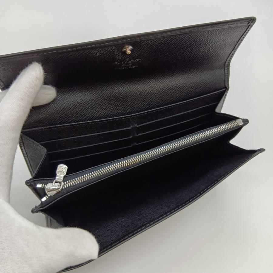 【美品】VUITTON　エピ　ポルトフォイユサラ　ブラック　M63742 LOUIS VUITTON（ルイ・ヴィトン） ◎◎ エピ ポルトフォイユ・サラ 長