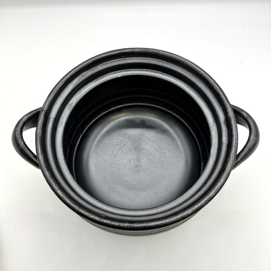 たち吉 土鍋 黒天目ご飯鍋 箱付き 目立った傷や汚れなし : リサイクル