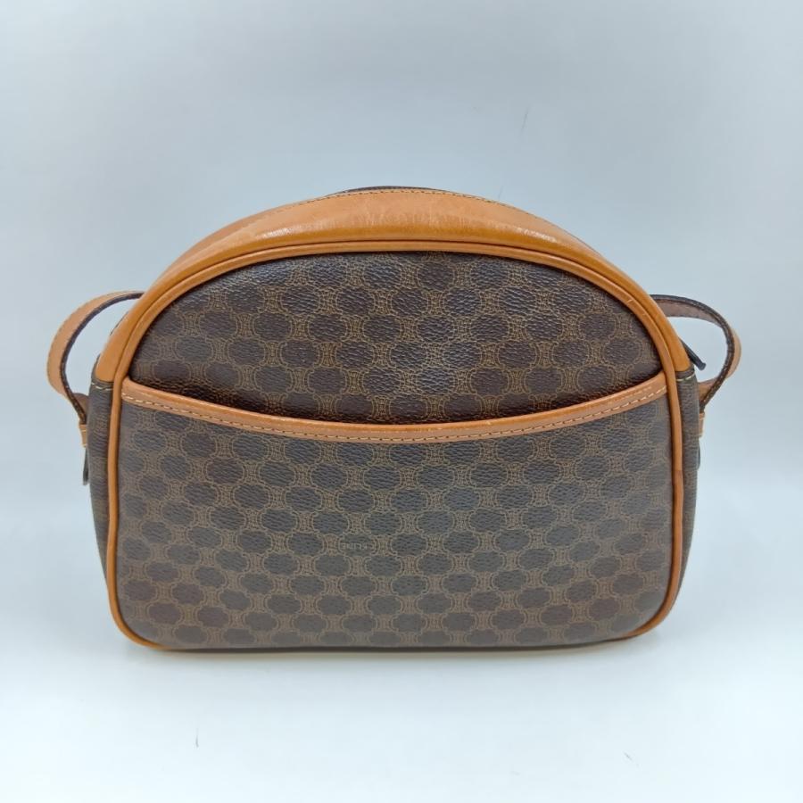 CELINE（セリーヌ） マカダム ショルダーバッグ F/10 ブラウン 傷や