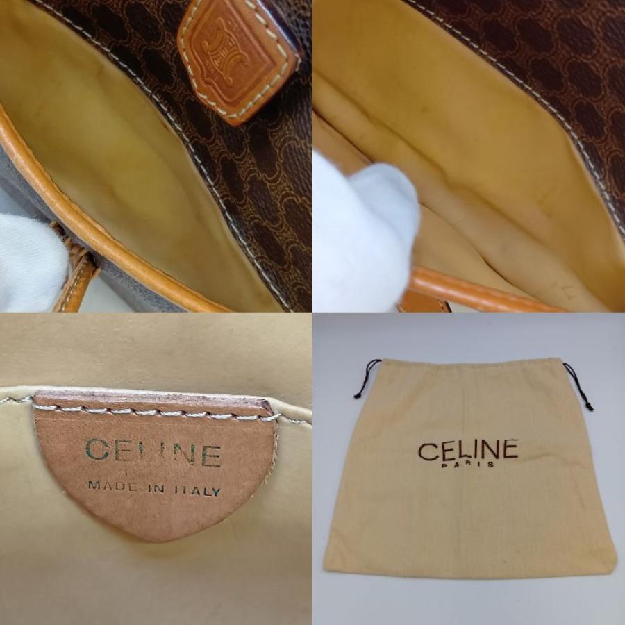 CELINE（セリーヌ） マカダム ショルダーバッグ F/10 ブラウン 傷や