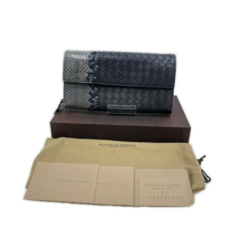 BOTTEGA VENETA ボッテガヴェネタ イントレチャート パイソン レザー