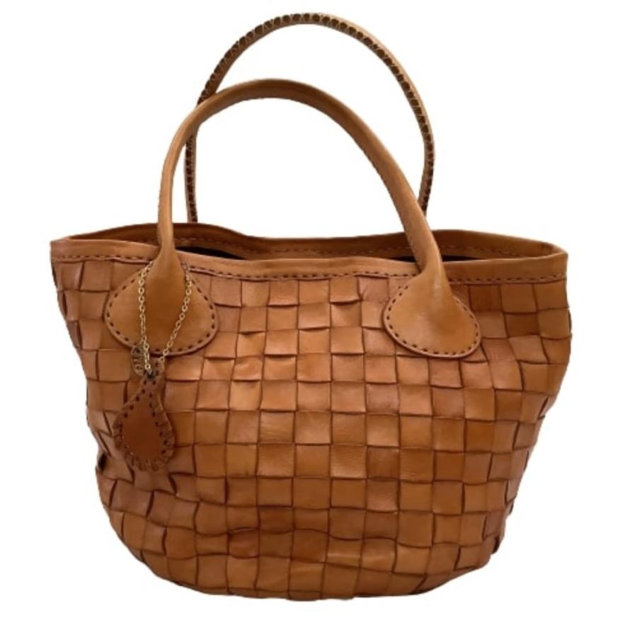 ♪♪ robita ロビタ レディース ハンドバッグ レザー 編み込み  