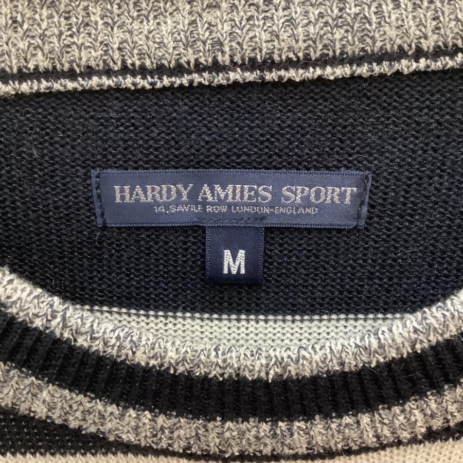 ♪♪ HARDY AMIES SPORTS ハーディーエイミス メンズ ニット セーター SIZE M ネイビー やや傷や汚れあり｜bigban｜04