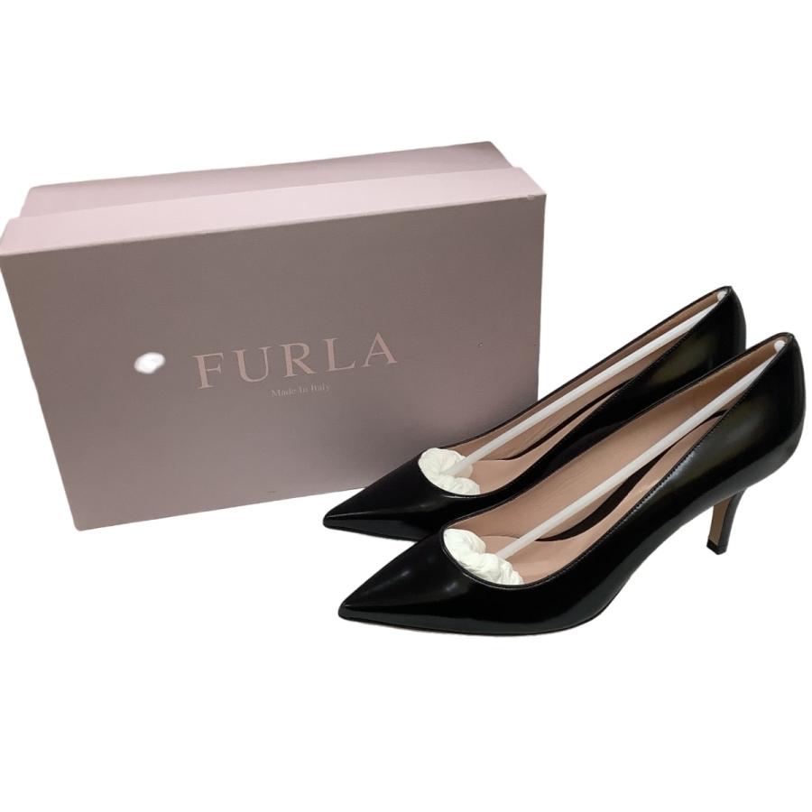 FURLA ♪♪ フルラ レディース パンプス ハイヒール SIZE 38 ブラック 