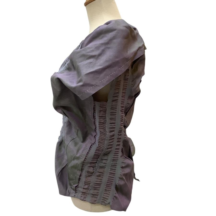 ♪♪ISSEY MIYAKE HaaT イッセイミヤケ 変形 ベスト SIZE 2 HA31FE566 パープル ISSEY MIYAKE HaaT イッセイミヤケ 変形 ベスト SIZE 2 HA31FE566
