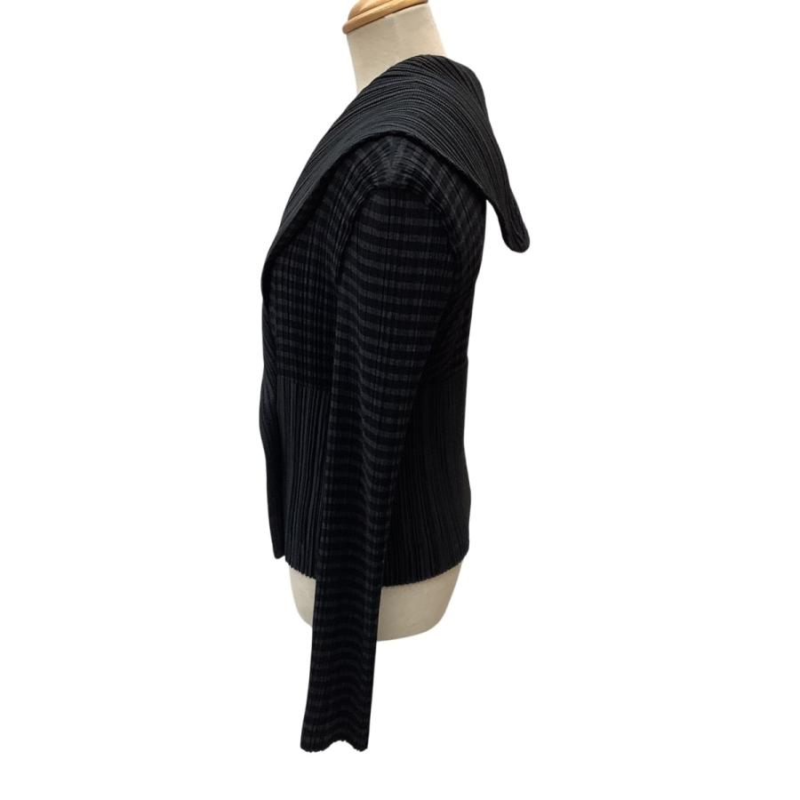 ISSEY MIYAKE（イッセイミヤケ） プリーツ 変形 ジャケット ボーダー