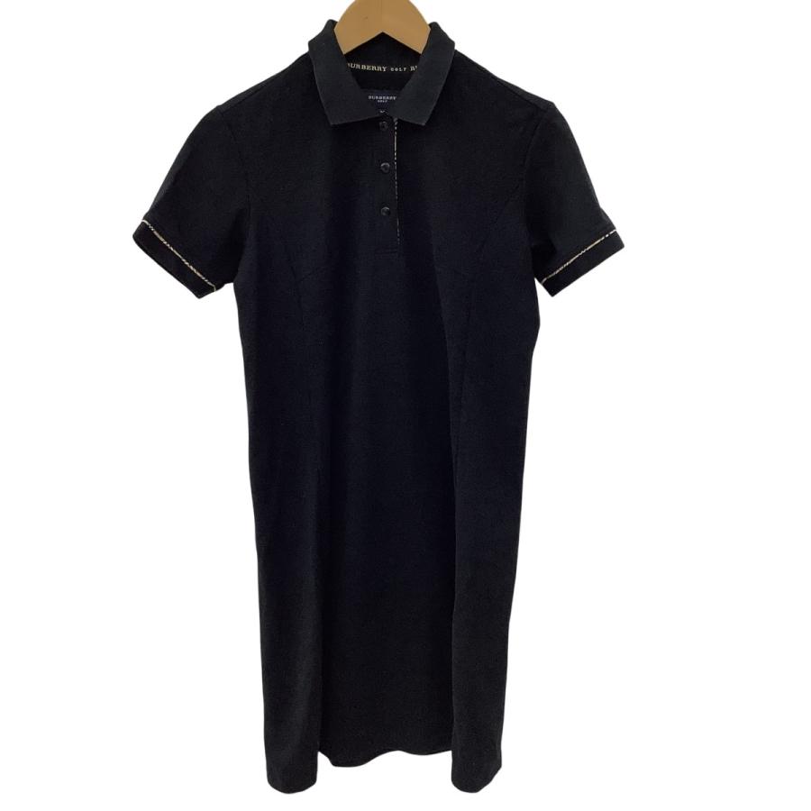 美品 BURBERRY GOLF バーバリーゴルフ ワンピース パフスリーブ 黒 BURBERRY GOLF バーバリー ゴルフ レディース ワンピース SIZE M BGV77