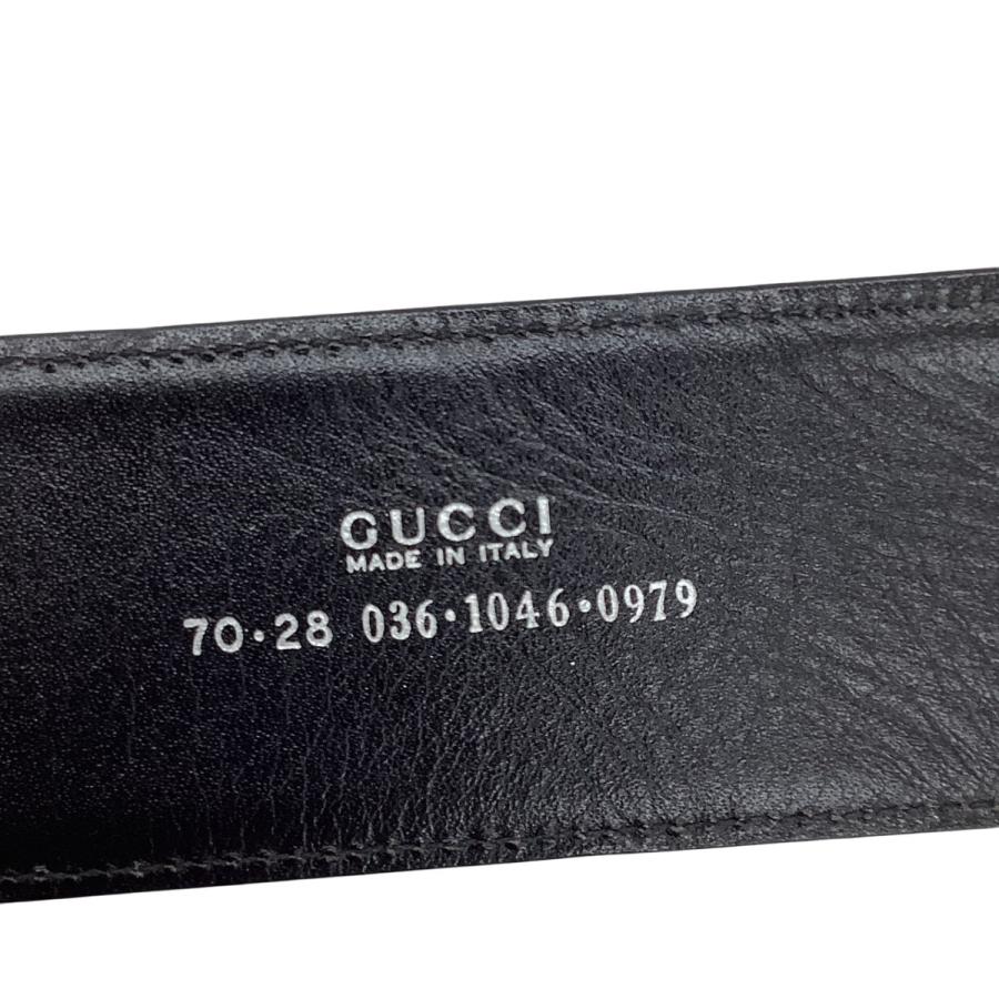 GUCCI（グッチ） ベルト GGバックル レザー 036・1046・0979 ブラック
