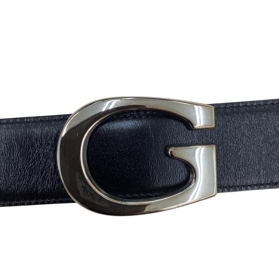 GUCCI（グッチ） メンズ ベルト 036.394.0956 ブラック やや傷や汚れ