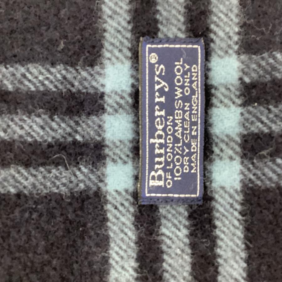 BURBERRY（バーバリー） マフラー ラムズウール チェック ネイビー