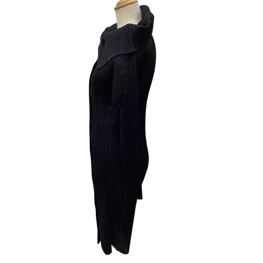 プリーツプリーズ 変形ワンピース 黒 新品未使用 ５ ISSEY MIYAKE（イッセイミヤケ） PLEATS PLEASE 変形 ジャケット