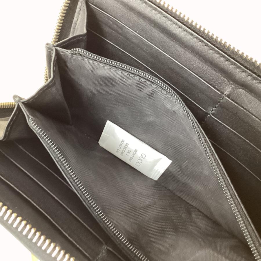 GUCCI（グッチ） 長財布 449391-496334 マイクログッチシマ ブラック