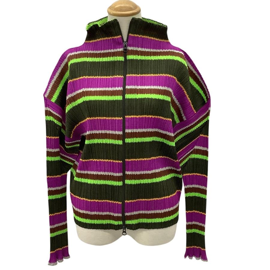 プリーツプリーズ　ジャケット ISSEY MIYAKE（イッセイミヤケ） PLEATS PLEASE ジップアップ