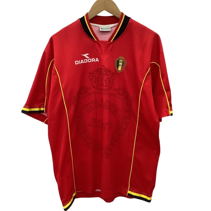 Diadora サッカー ベルギー代表 ユニフォーム 半袖 DIADORA ディアドラ サッカー ベルギー代表 1997-98 ユニフォーム やや