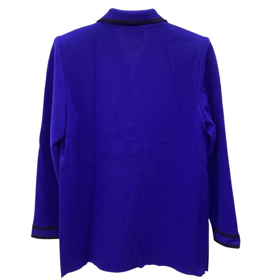 Yves Saint Laurent イブサンローラン レディース 長袖 ポロシャツ SIZE M ブルー Yves Saint Laurent（イヴ・サンローラン） イブサンローラン