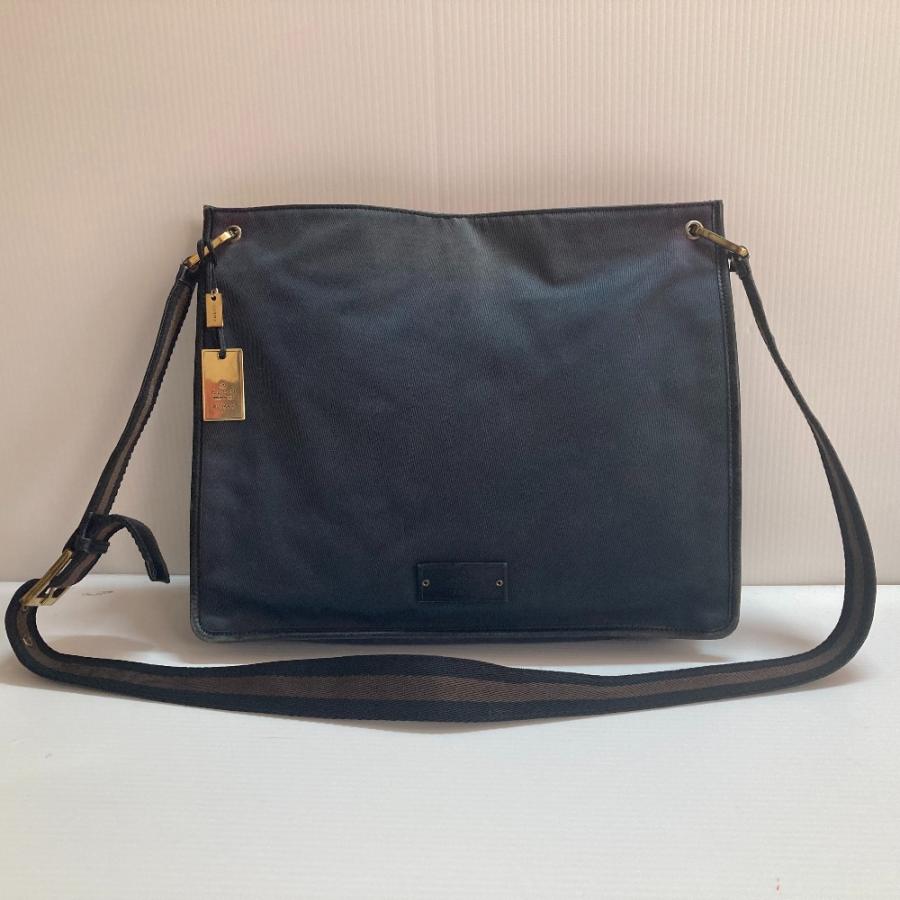 GUCCI（グッチ） □□ キャンバス ショルダーバッグ R90656 ネイビー