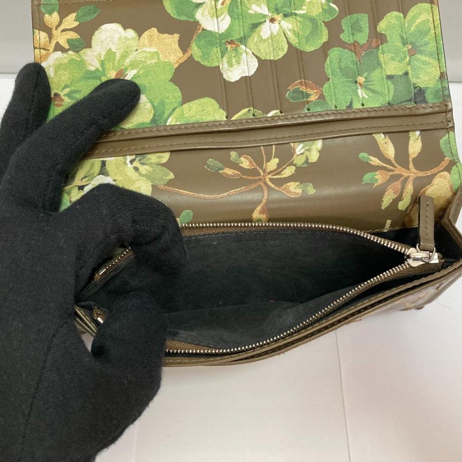 ☆極美品☆ グッチ 2つ折り長財布 ブルームス 408811 黒 花柄 GUCCI（グッチ） □□ 二つ折り長財布 16SS ブルームス 408811