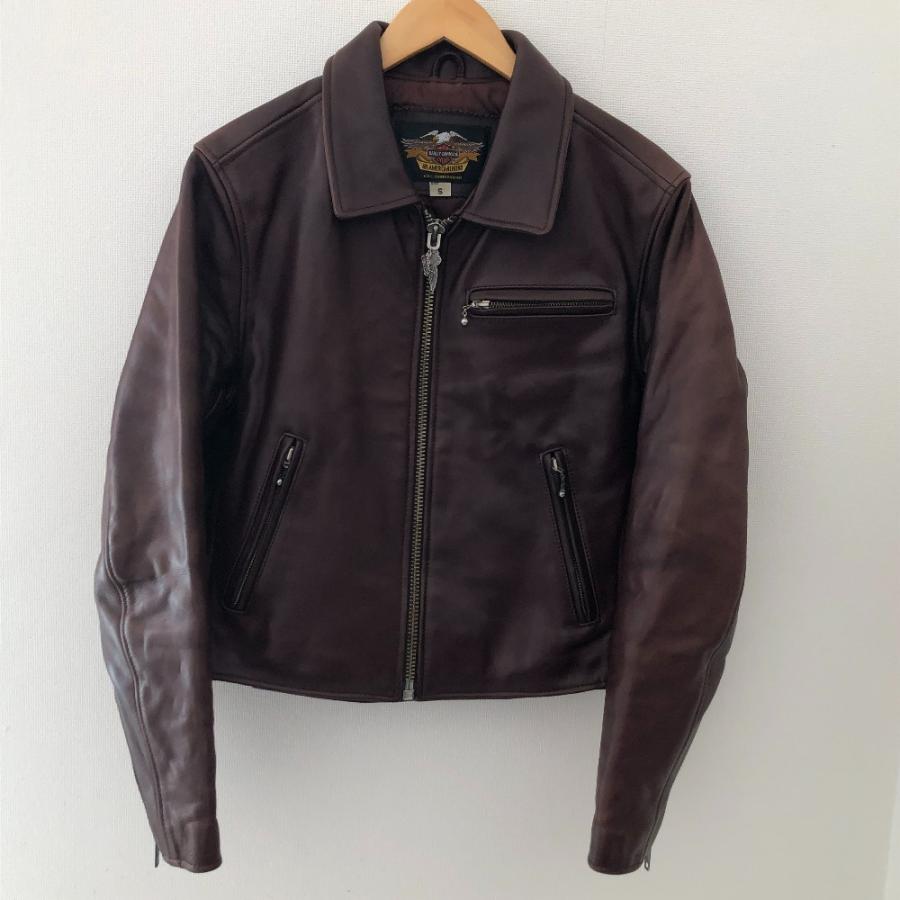 HARLEY-DAVIDSON レザージャケット ブラウン □□ HARLEY-DAVIDSON ハーレーダビッドソン メンズジャケット レザー