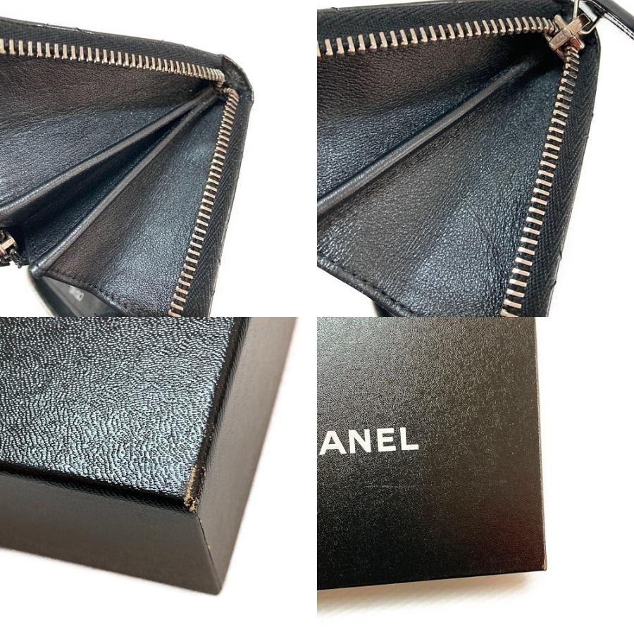 CHANEL（シャネル） □□ マトラッセ ラウンドファスナー パテント