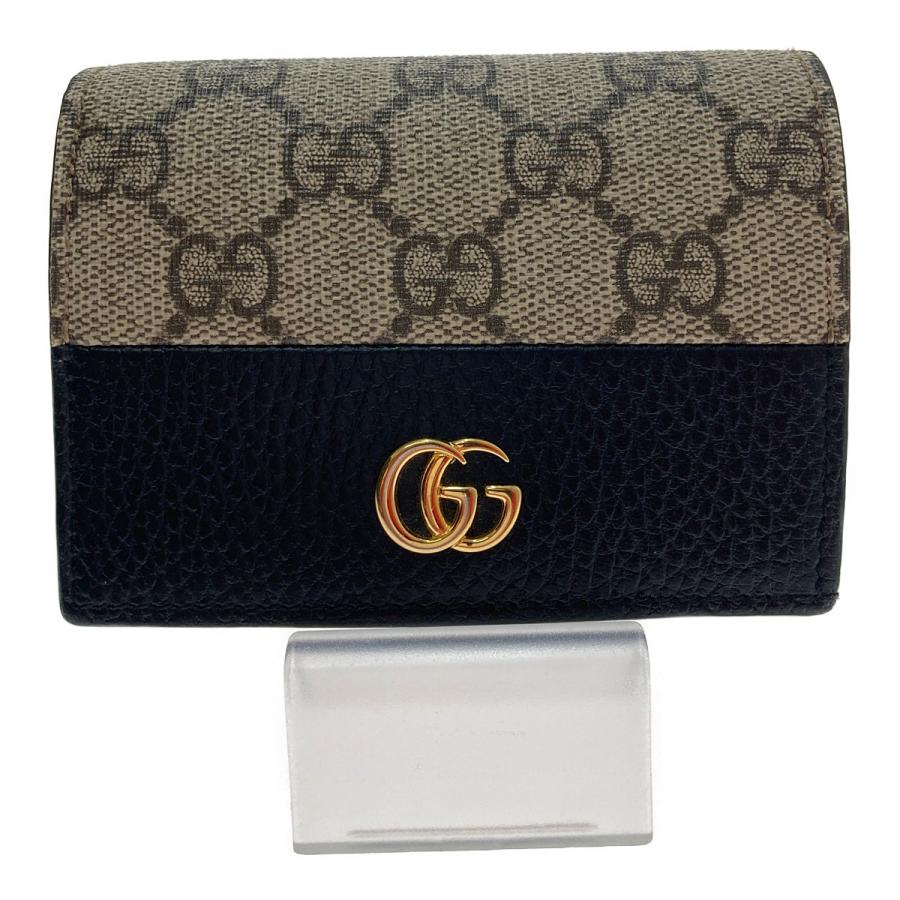 GUCCI グッチ プチマーモント658610 GG柄 コンパクトウォレット GUCCI（グッチ） □□ カードケース ウォレット 658610 GGマーモント