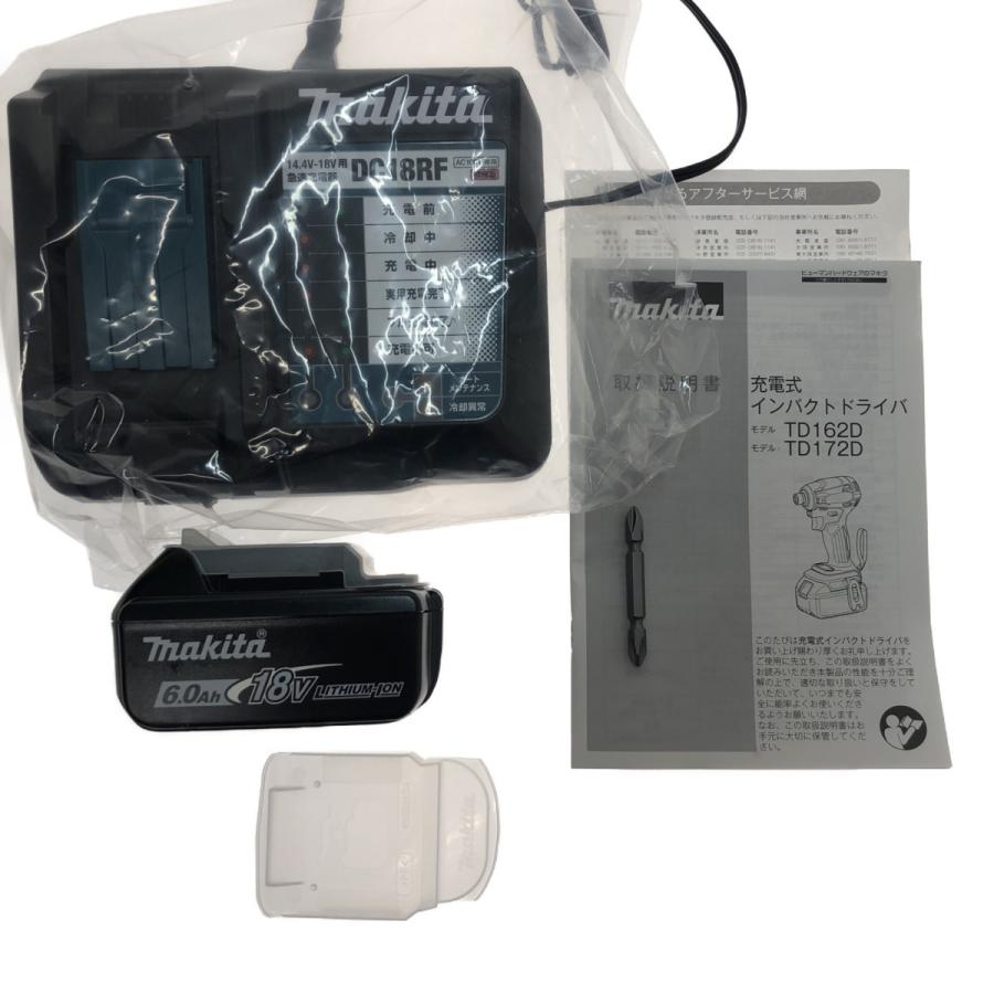 MAKITA マキタ 工具 電動工具 インパクトドライバ 充電器・充電池2個・ケース付 コードレス式 18v 【Faucet】 TD172DRGX 未使用に近い