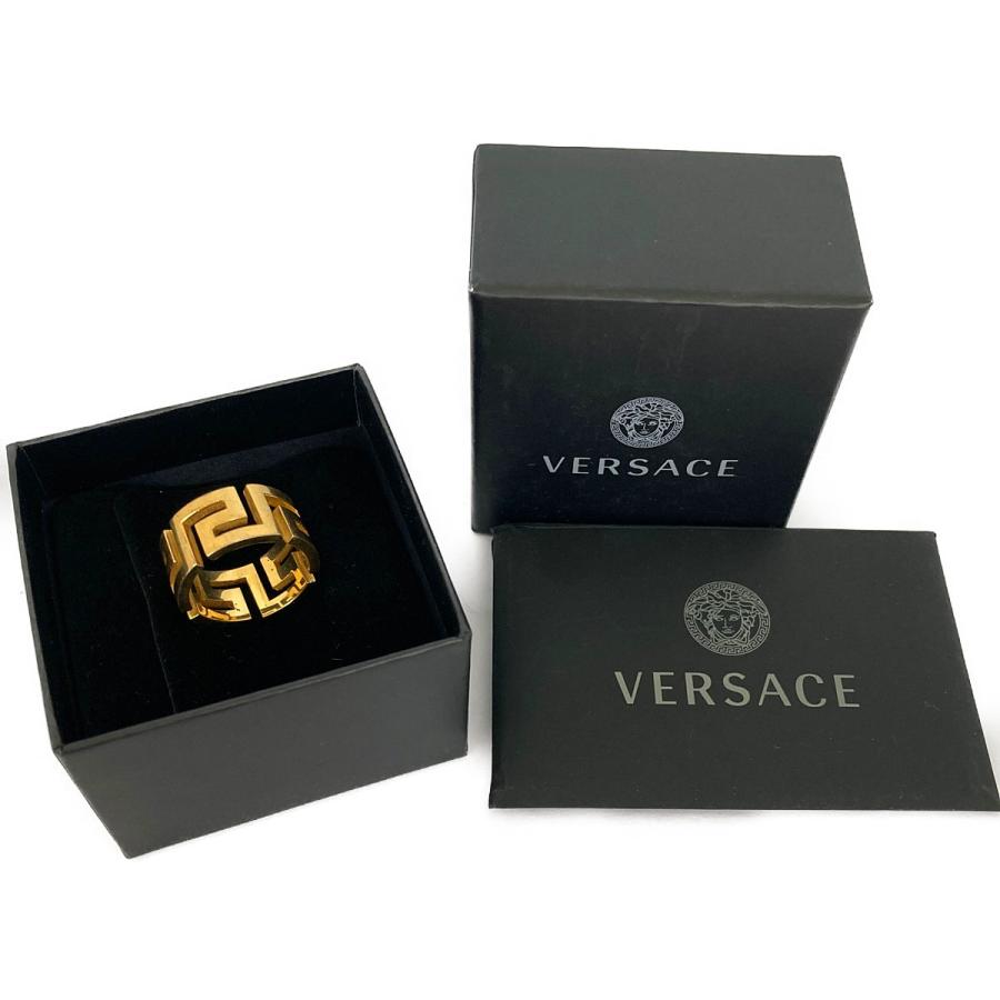 □□ VERSACE ベルサーチ 指輪 メデューサ グリークリング 17号くらい 