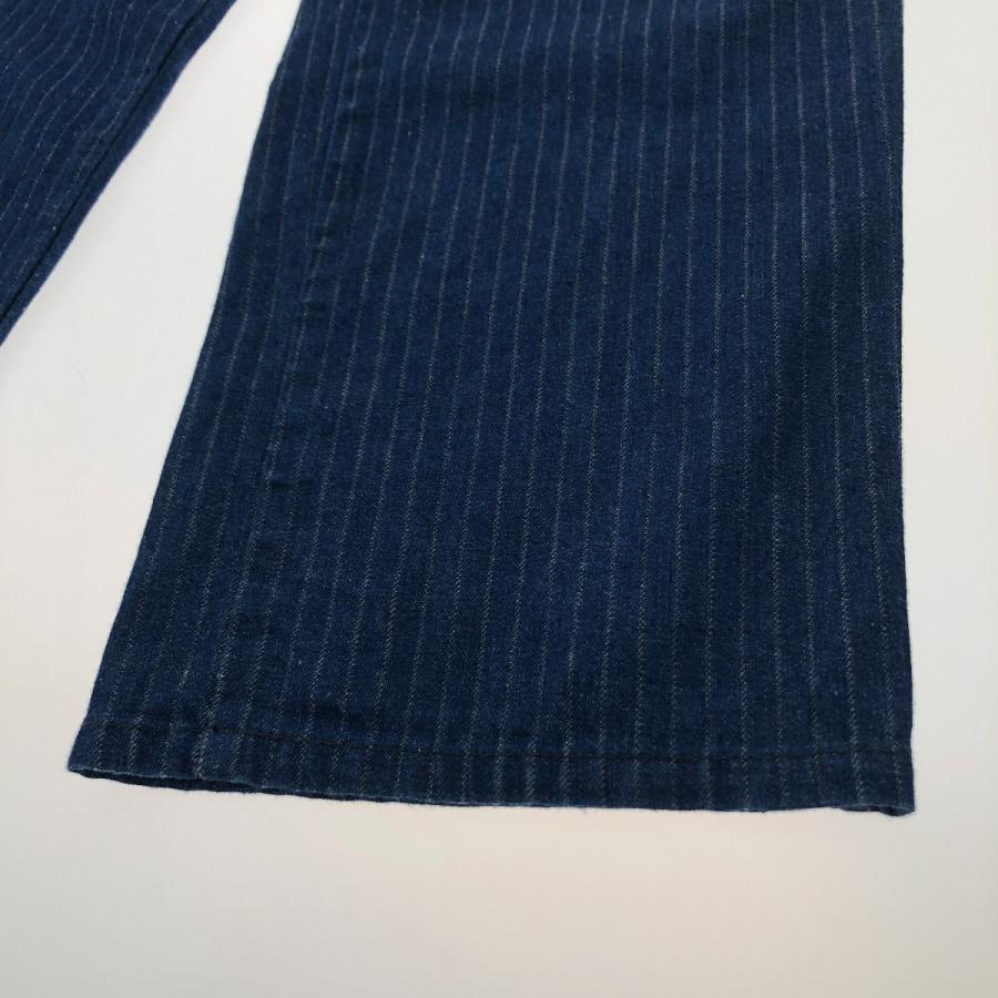 ディッキーズ MOONEYES Mサイズ フィッシャーストライプ　デニム Dickies（ディッキーズ） □□ ストライプデニムパンツ ジーンズ W34