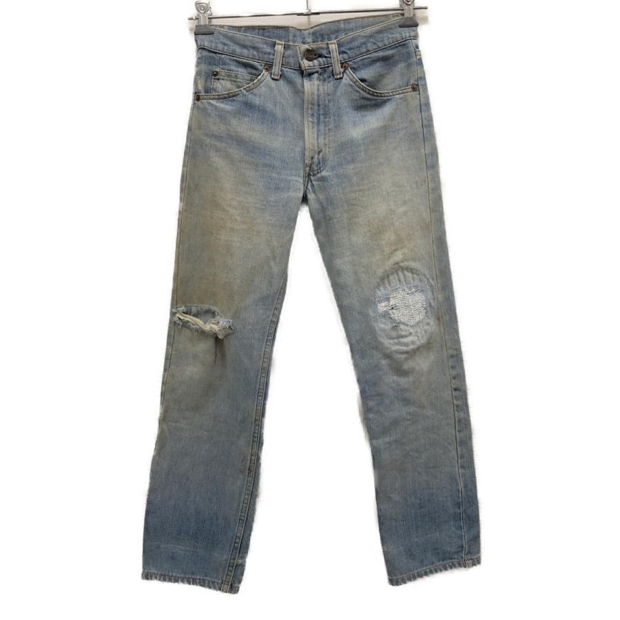 □□70s Levis メンズ衣料 ジーンズ デニムパンツ SIZE W28×L32 ダメージ有  ボタン裏刻印8 ライトインディゴ □□ 70s Levis メンズ衣料 ジーンズ デニムパンツ SIZE W28×L32
