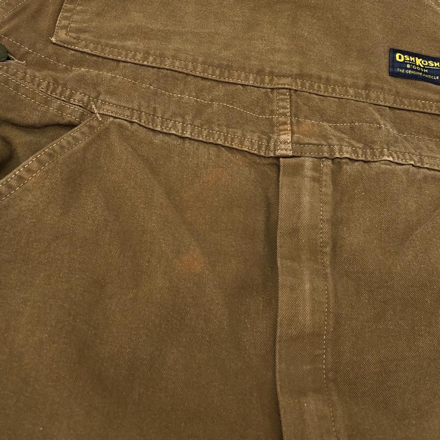 □□ 70s OSH KOSH オーバーオール 古着 SIZE W32×L34 ブラウン 傷や