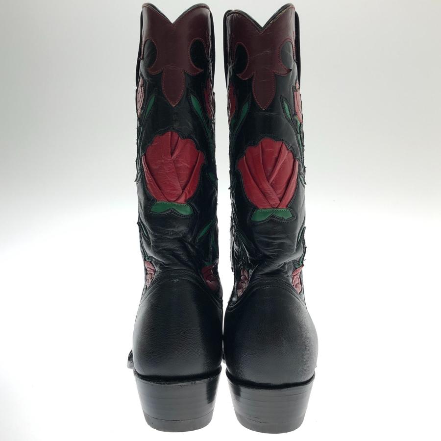□□ MONTANA モンタナ ウェスタンブーツ SIZE 7D ブラック やや傷や