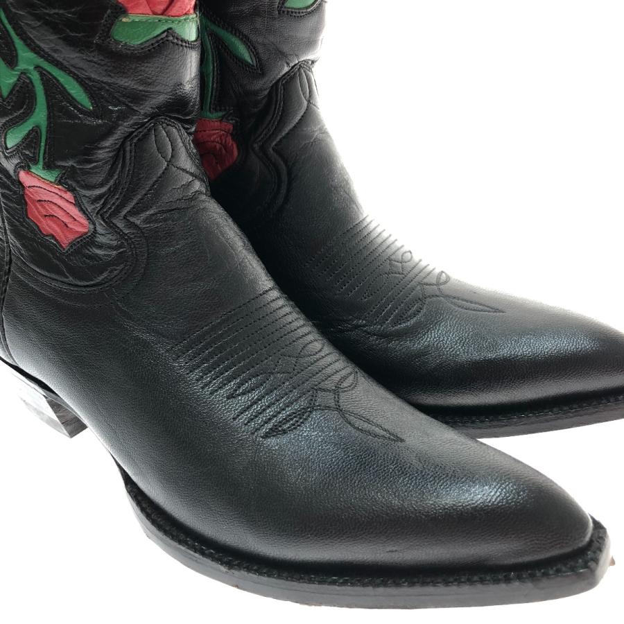 □□ MONTANA モンタナ ウェスタンブーツ SIZE 7D ブラック やや傷や