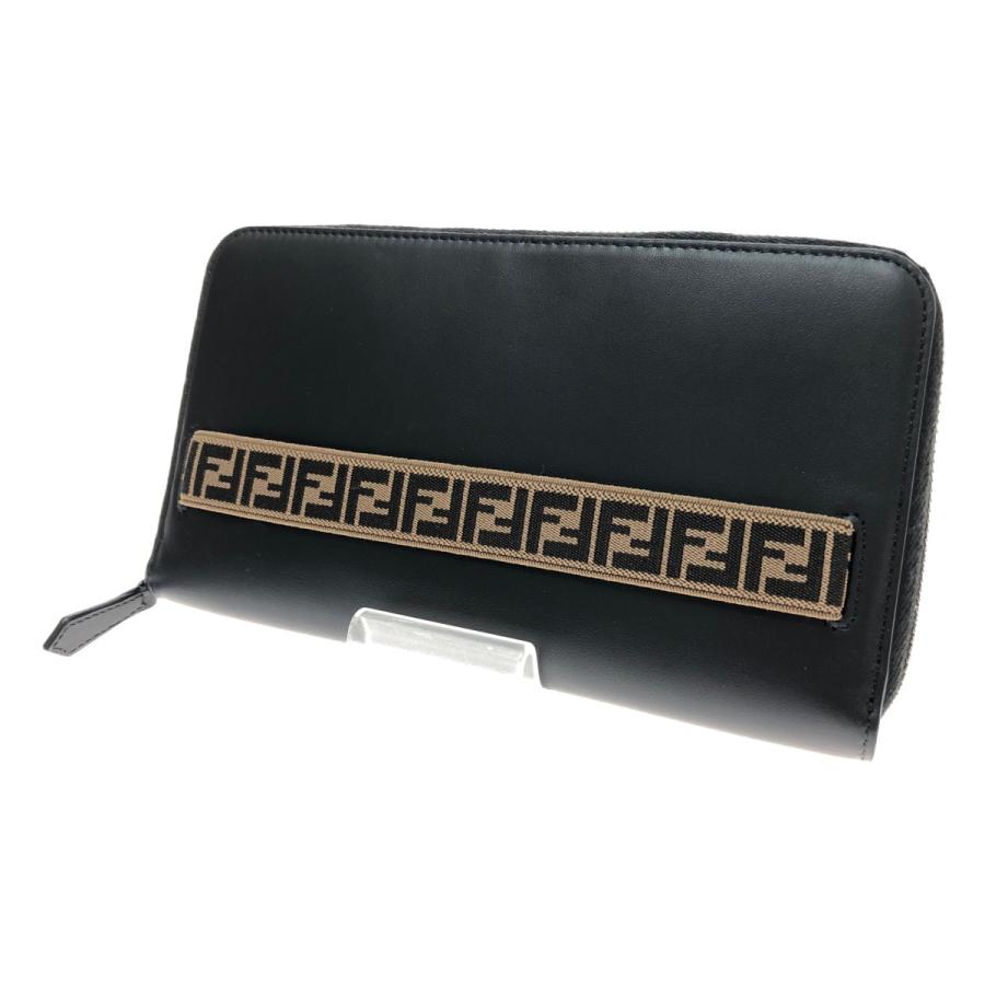 □□FENDI フェンディ トラベルウォレット 7M0276 ブラック FENDI（フェンディ） □□ トラベルウォレット 7M0276 ブラック やや傷
