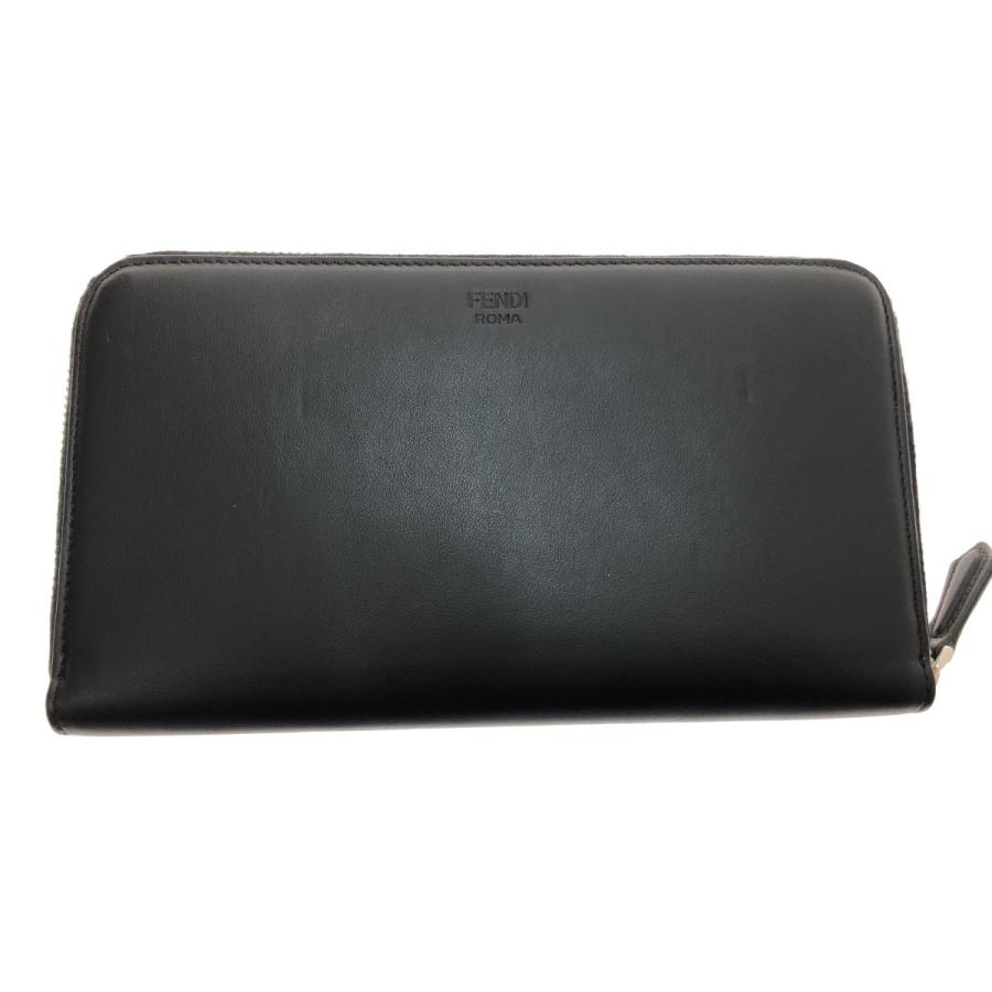 FENDI（フェンディ） □□ トラベルウォレット 7M0276 ブラック やや傷