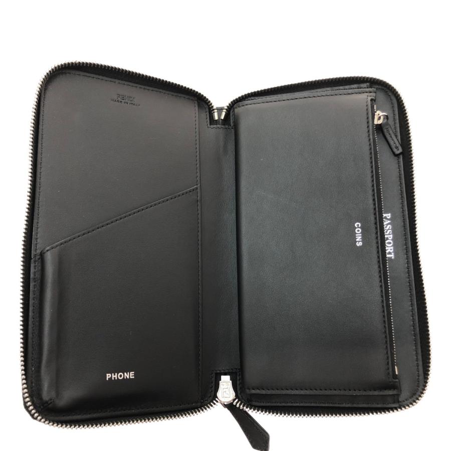 FENDI（フェンディ） □□ トラベルウォレット 7M0276 ブラック やや傷