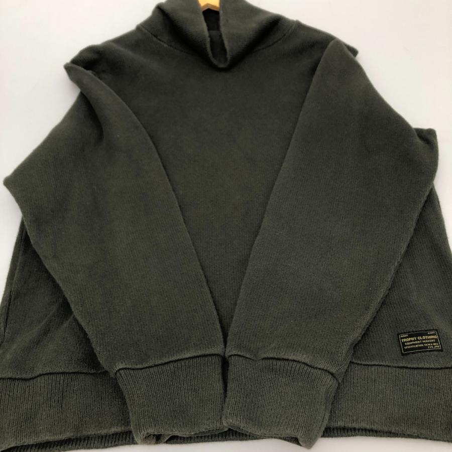 □□TROPHY CLOTHING トロフィークロージング タートルネック SIZE 38/M カーキ □□ TROPHY CLOTHING トロフィークロージング タートルネック SIZE 38