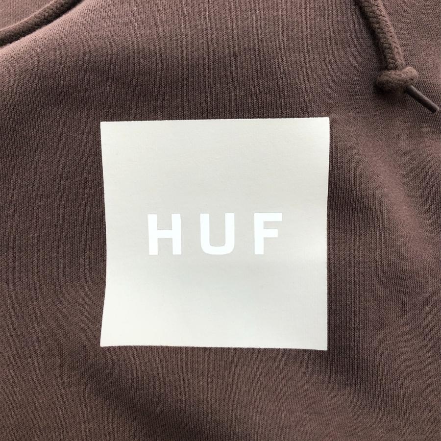 □□ HUF ハフ パーカー スウェット 裏起毛 XLサイズ PF00573 ブラウン