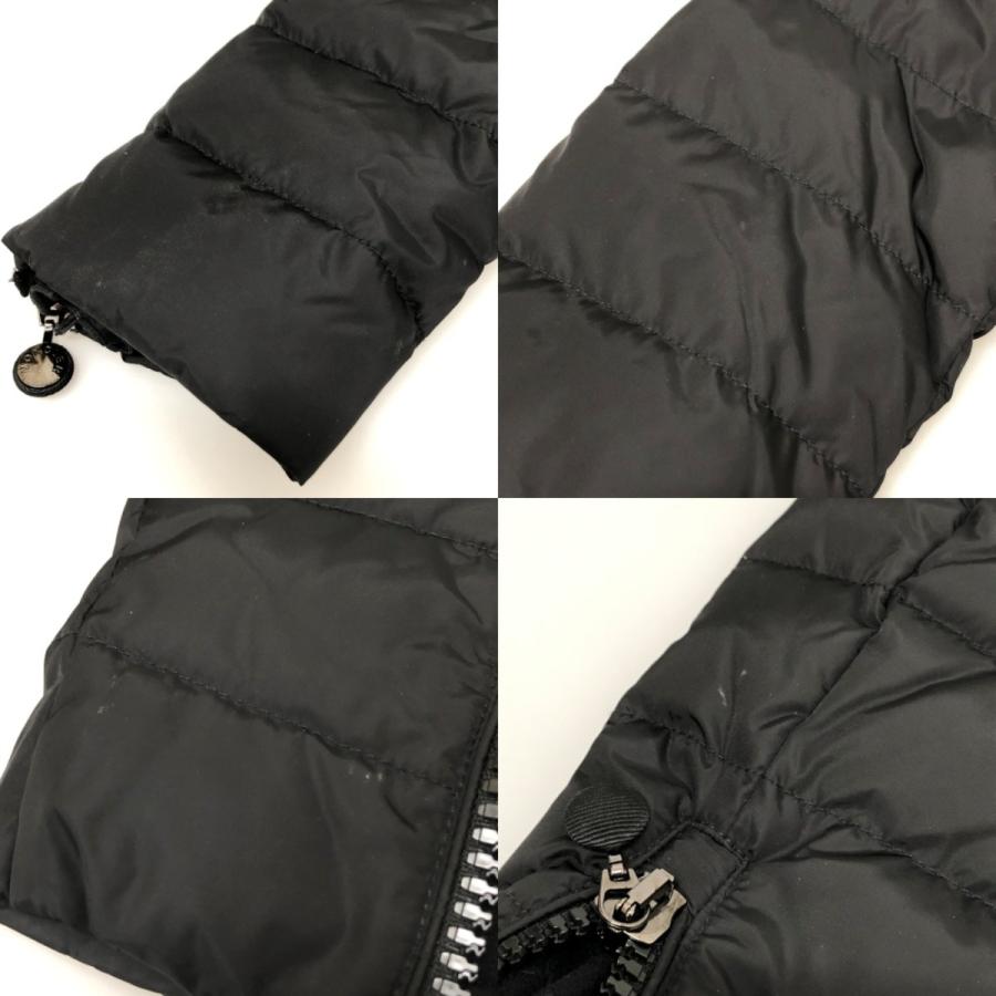 Moncler ブラック　フリル ダウンジャケット　アネモネ MONCLER（モンクレール） □□ AMEREFUR GIUBBOTTO ファー付き フリル