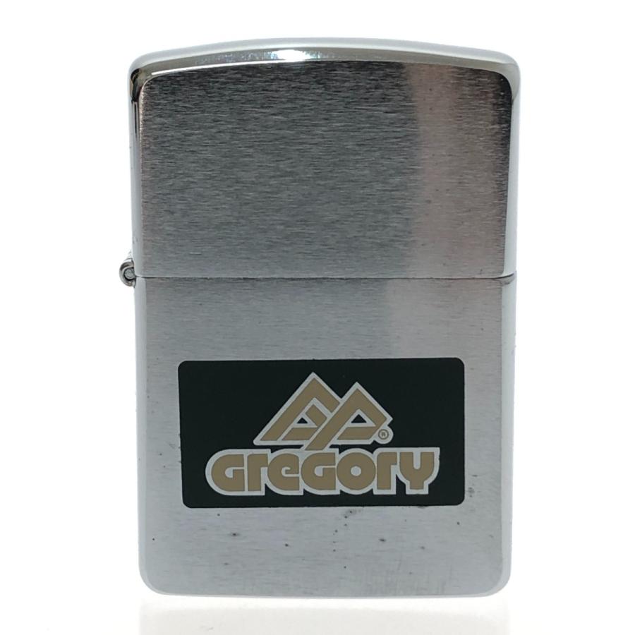 □□ ZIPPO ジッポー グレゴリー 旧ロゴ ライター シルバー 目立った傷や汚れなし_1