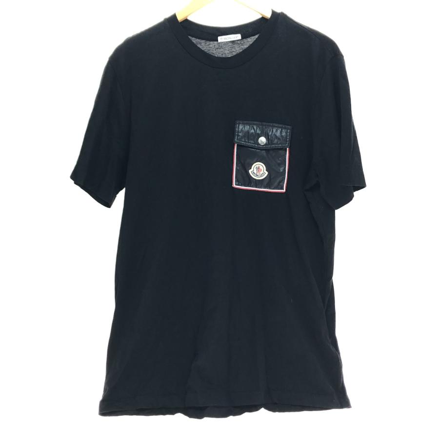 【最新作】【極美品】MONCERモンクレール　半袖Tシャツ胸ポケット　黒S MONCLER - 【最新作】【極美品】MONCERモンクレール 半袖Tシャツ