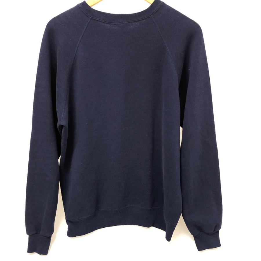 □□80s BASSETT-WALKER スウェット ラグランスウェット トレーナー 古着 SIZE L ブランド USA製 ネイビー □□ 80s BASSETT-WALKER スウェット ラグランスウェット トレーナー