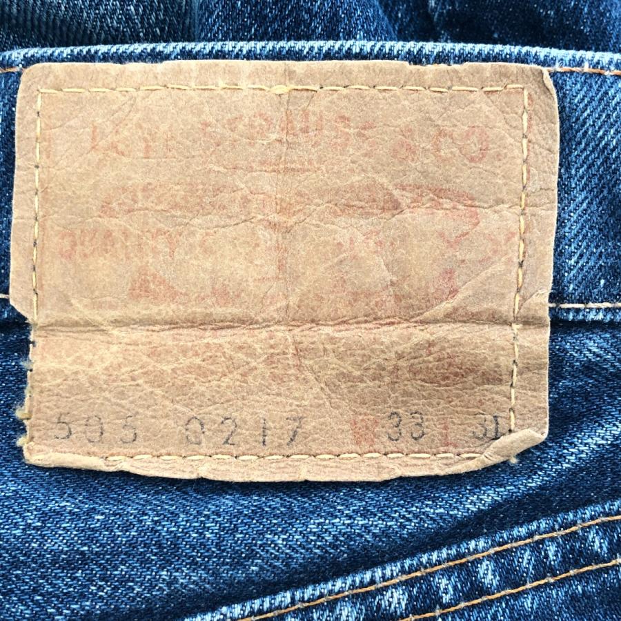 □□LEVI'S リーバイス 古着 ジーンズ 505 BigE 60~70s ボタン裏刻印5 42TALON チェーンステッチ SIZE W33×L31 インディゴ Levi's（リーバイス） □□ 古着 ジーンズ 505 BigE 60~70s ボタン裏