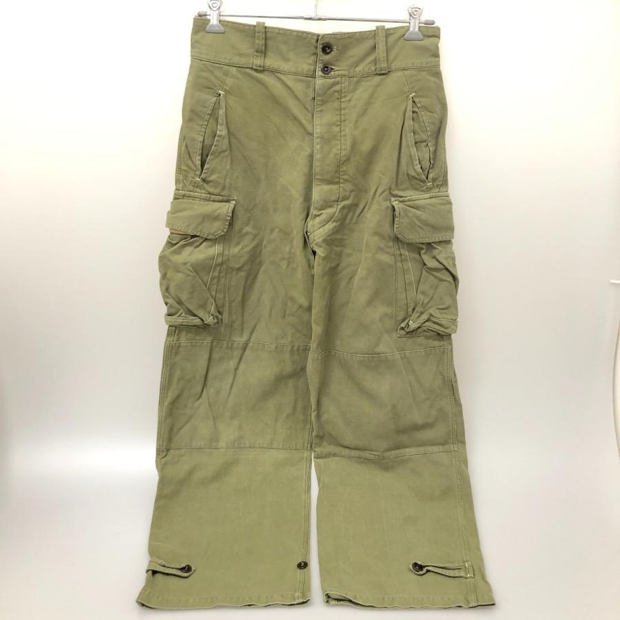 □□50s Frencn Army ミリタリーパンツ　サイズ不明　古着 M４７前期 □□ 50s Frencn Army ミリタリーパンツ サイズ不明 古着 M47前期 傷