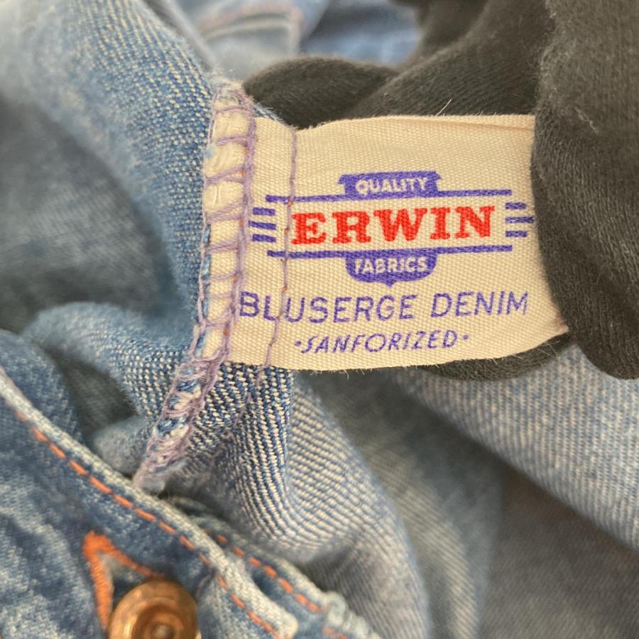 □□50s JCPenney(ERWIN) ジーンズ　片爪GRIPPERジッパー UFOリベット　サイズ不明 インディゴ □□ 50s JCPenney(ERWIN) ジーンズ 片爪GRIPPERジッパー UFOリベット